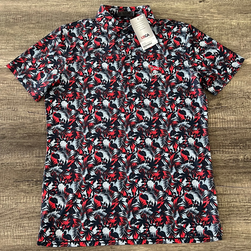 Nwt  GFore Mens 2023 Us Open Lacc Golf Polo  Size Medium